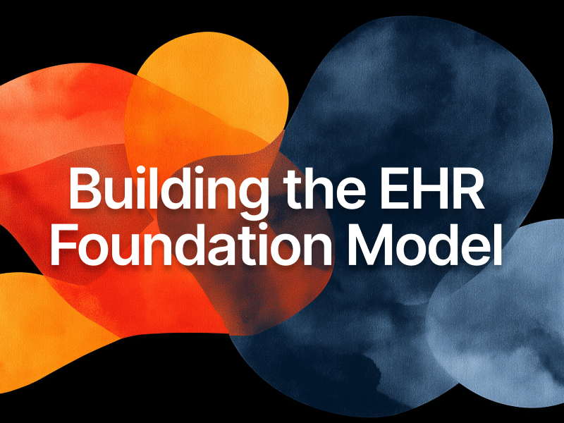 buiding EHR foundation model